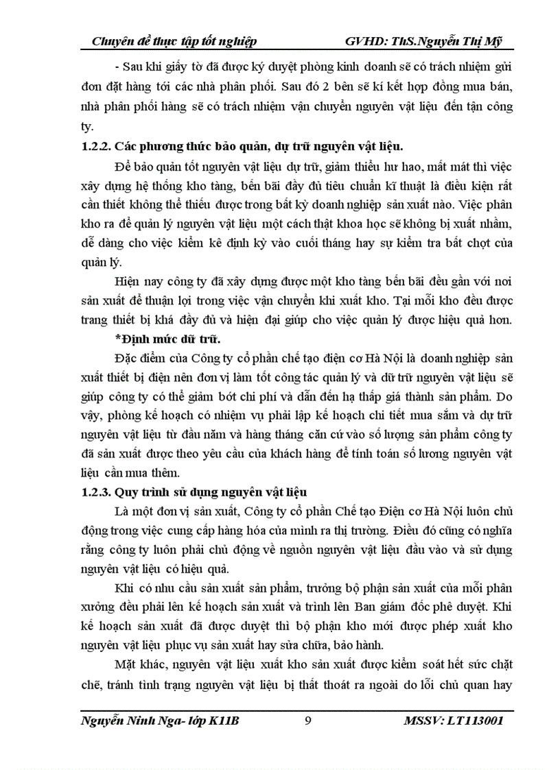 image for page Hoàn thiện kế toán nguyên vật liệu tại Công ty Cổ phần Chế tạo Điện cơ Hà Nội 1
