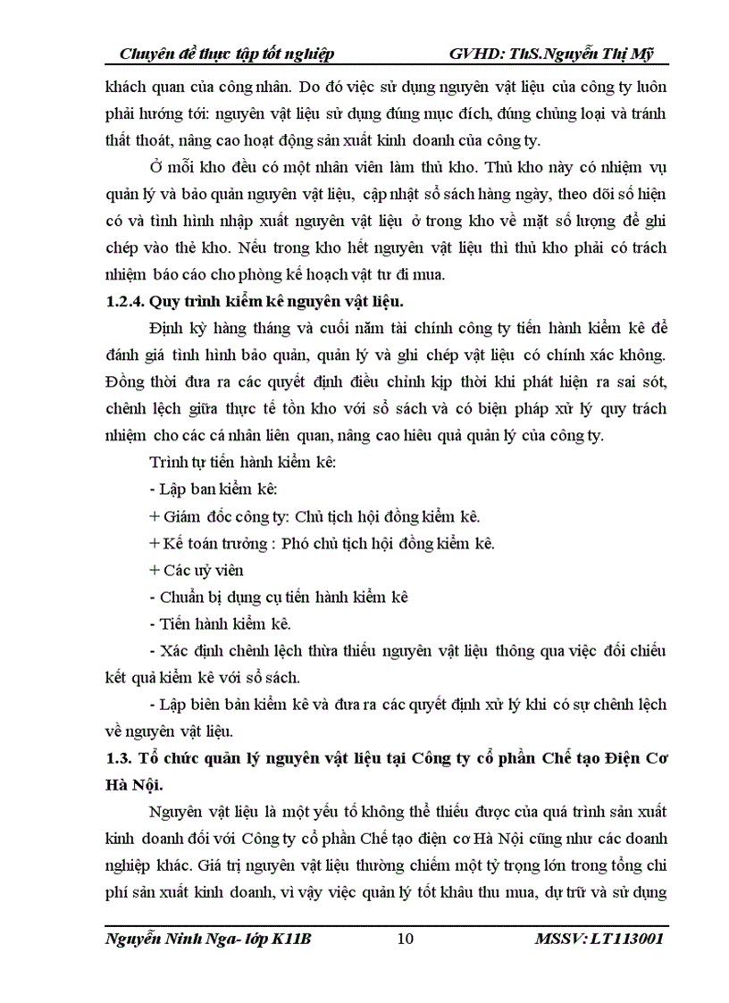 image for page Hoàn thiện kế toán nguyên vật liệu tại Công ty Cổ phần Chế tạo Điện cơ Hà Nội 1