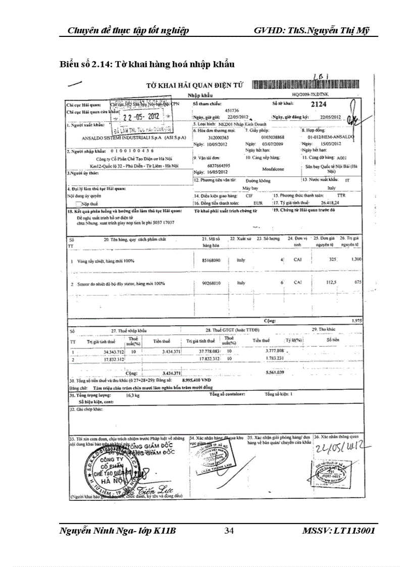 image for page Hoàn thiện kế toán nguyên vật liệu tại Công ty Cổ phần Chế tạo Điện cơ Hà Nội 1