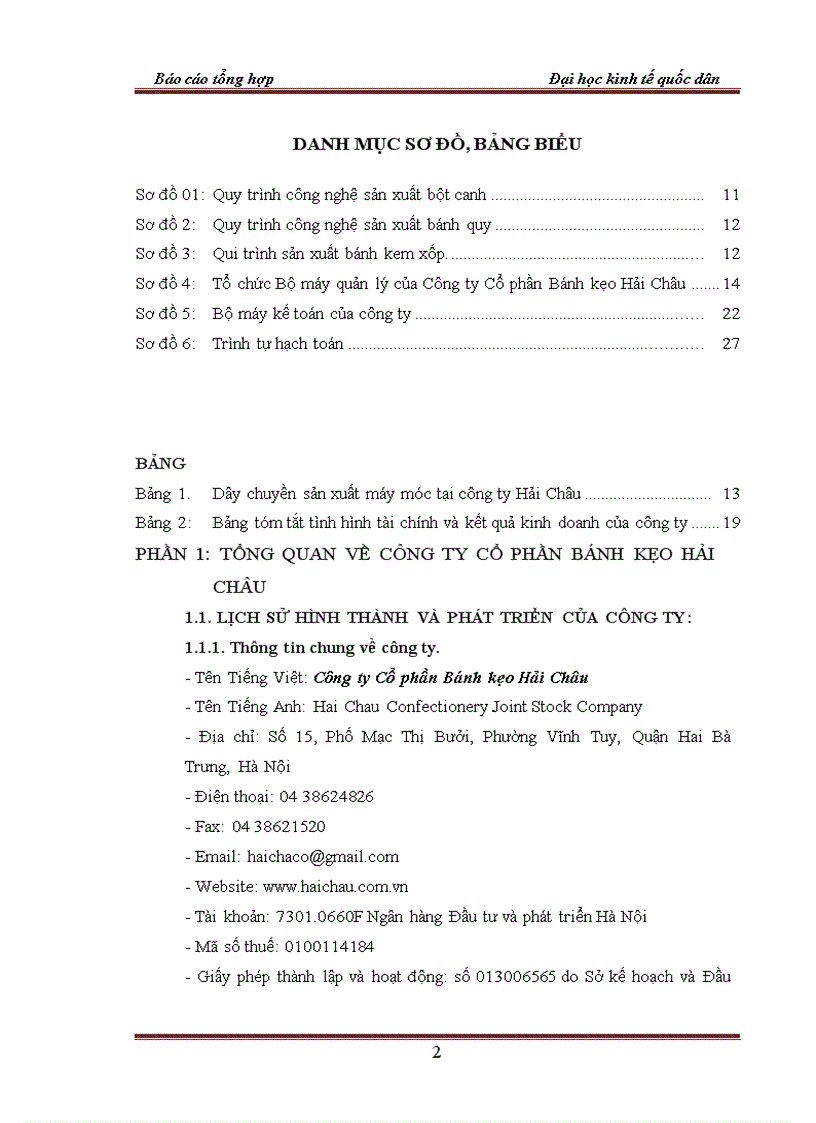 image for page Tổ chúc bộ máy kế toán tại công ty cổ phần bánh kẹo HẢI CHÂU 1