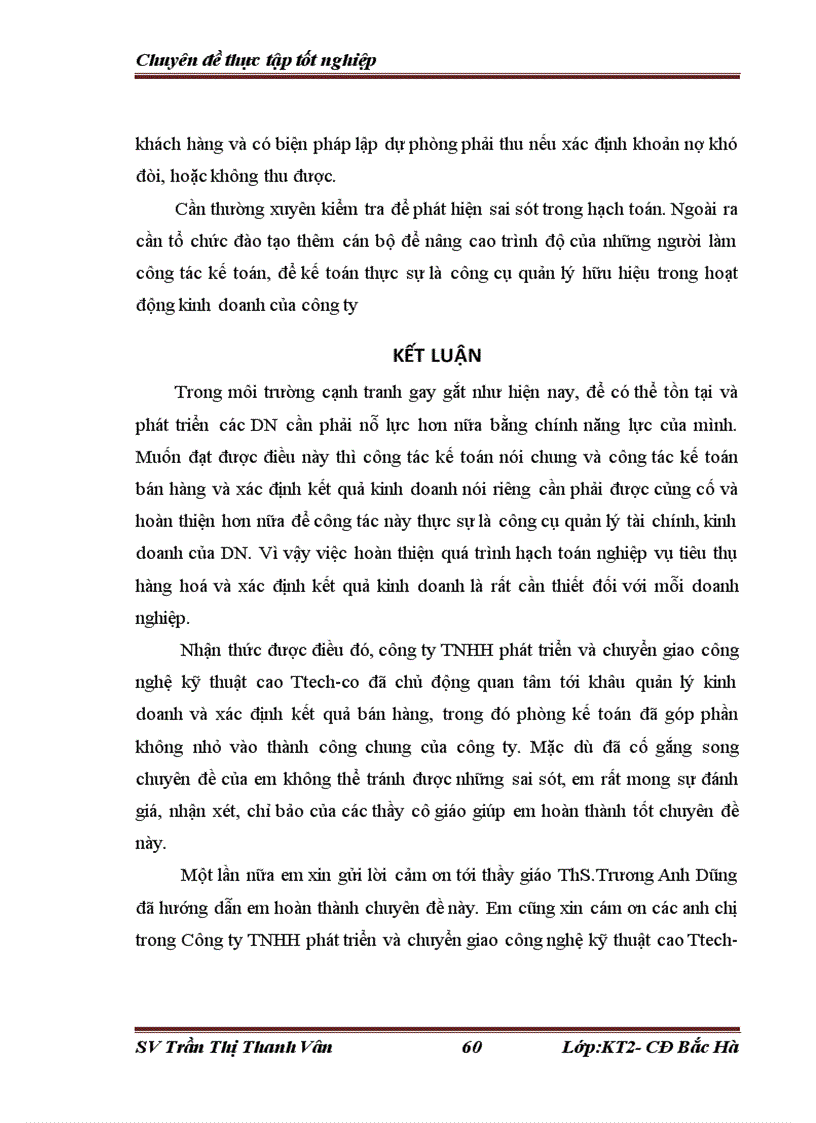 image for page Kế toán bán hàng và xác định kết quả kinh doanh của công ty TNHH phát triển và chuyển giao công nghệ kỹ thuật cao TTech co
