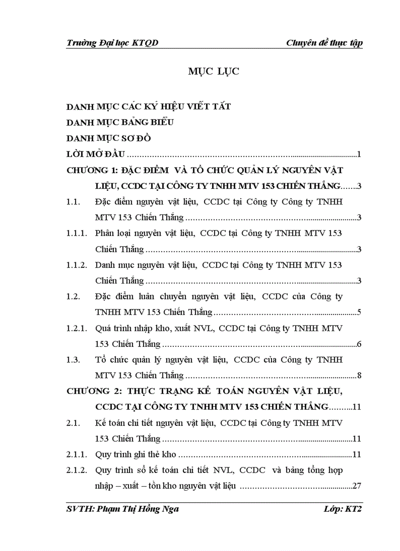 image for page Hoàn thiện Kế toán nguyên vật liệu và công cụ dụng cụ tại Công ty trách nhiệm hữu hạn một thành viên 153 Chiến Thắng Nhà máy Z 153