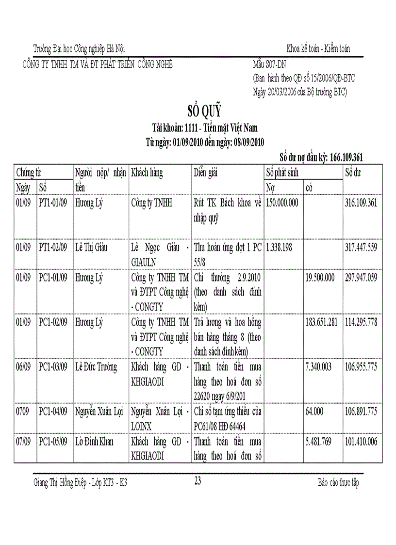 image for page Hạch toán các nghiệp vụ kế toán ở công ty