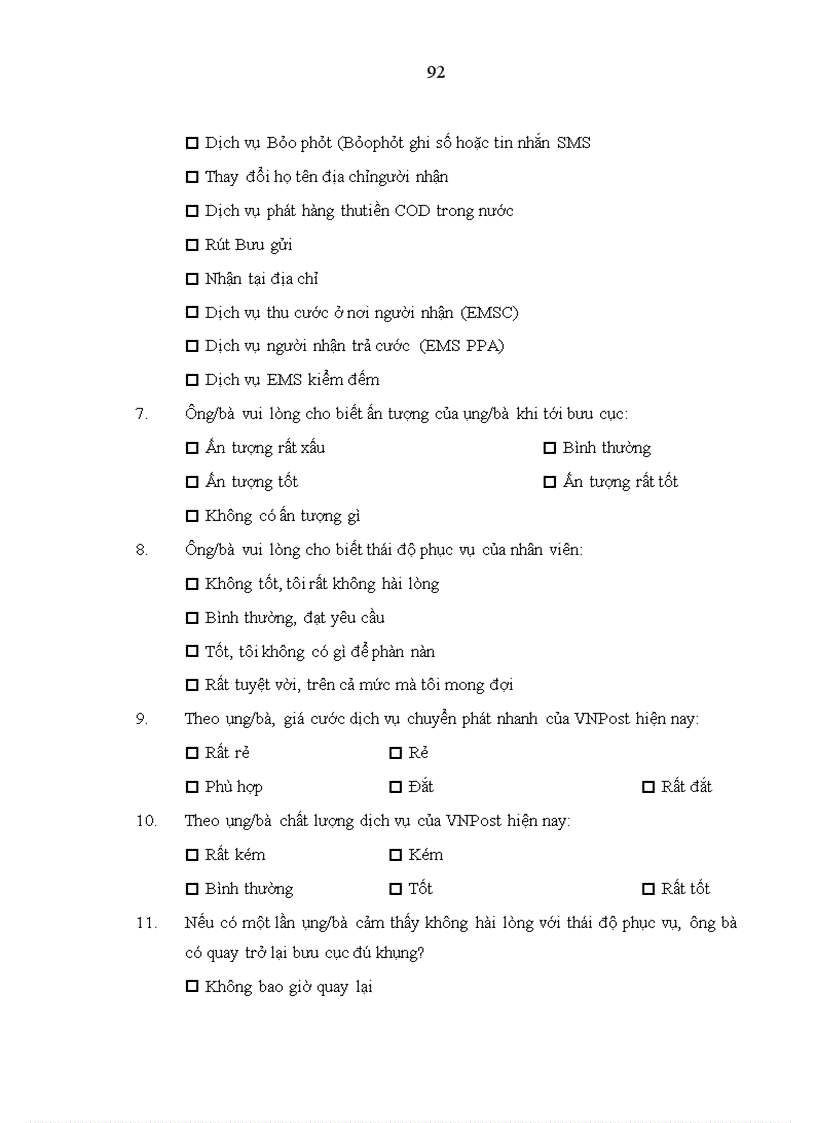 image for page Nâng cao chất lượng dịch vụ chuyển phát nhanh của Công ty CP Chuyển phát nhanh Bưu điện