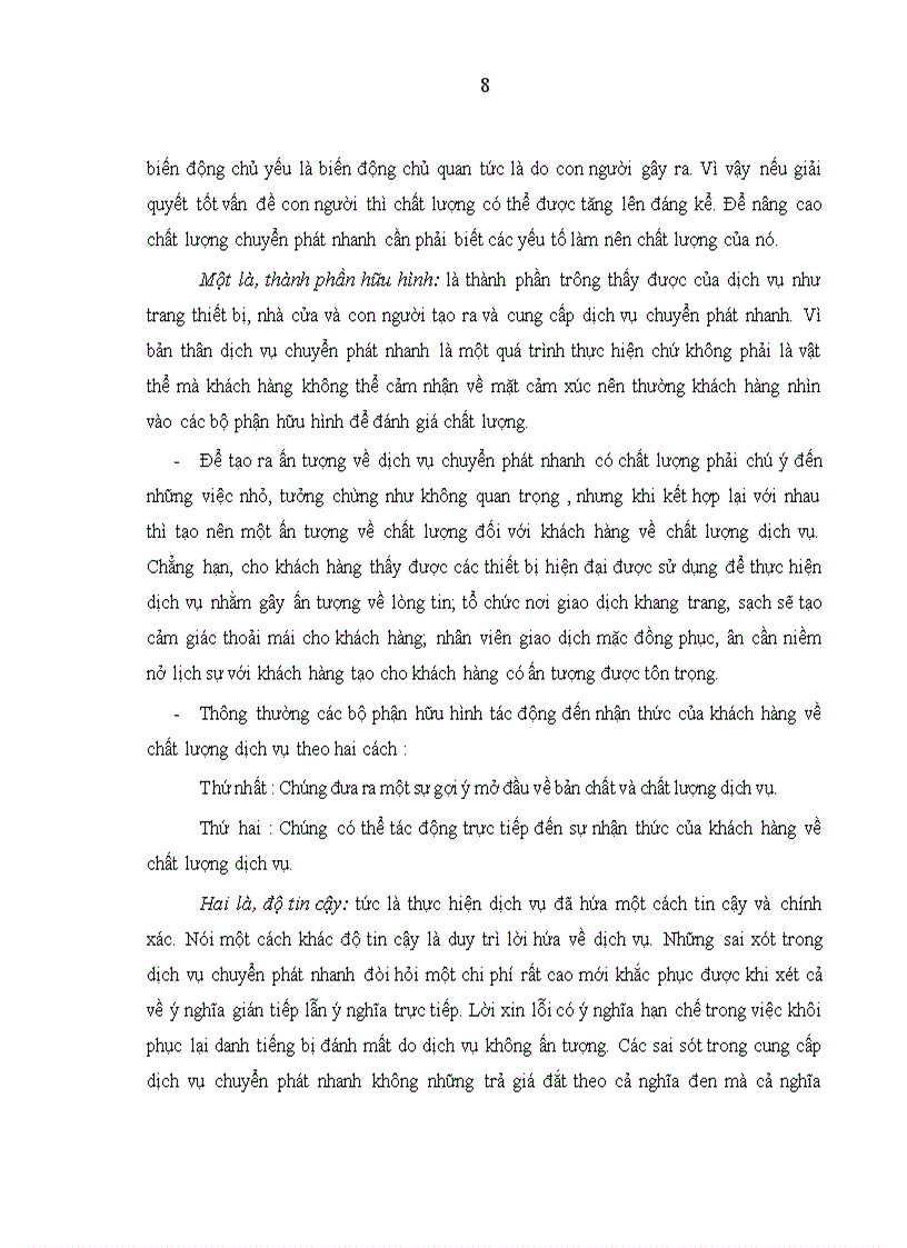 image for page Nâng cao chất lượng dịch vụ chuyển phát nhanh của Công ty CP Chuyển phát nhanh Bưu điện 1