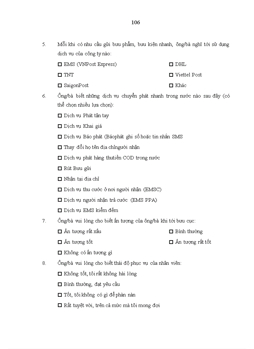 image for page Nâng cao chất lượng dịch vụ chuyển phát nhanh của Công ty CP Chuyển phát nhanh Bưu điện 1