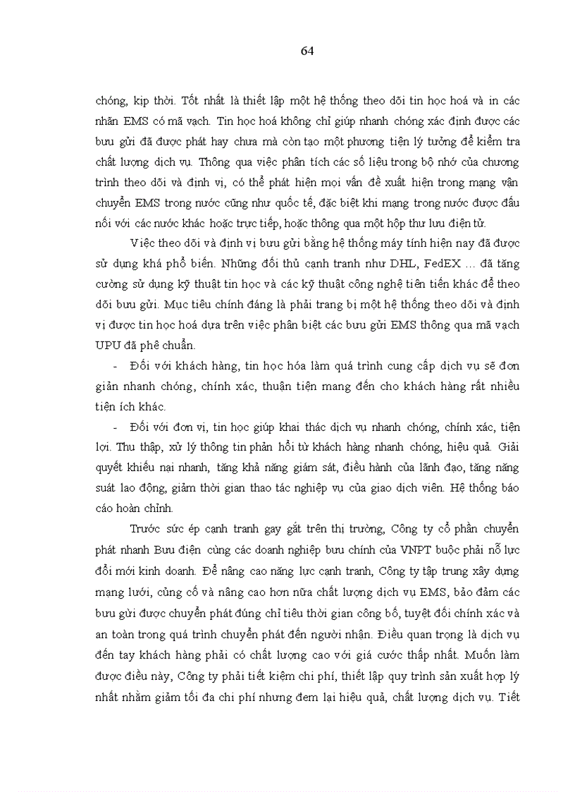 image for page Nâng cao chất lượng dịch vụ chuyển phát nhanh của Công ty CP Chuyển phát nhanh Bưu điện 3
