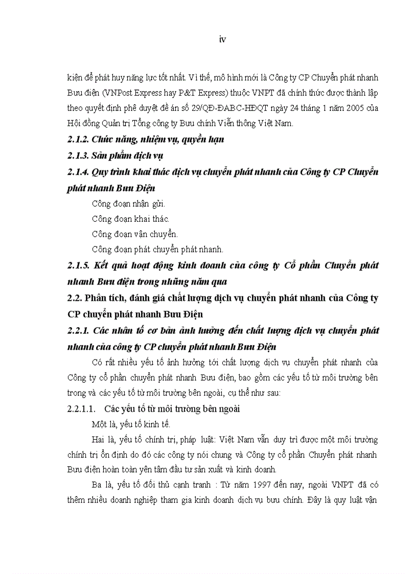 image for page Nâng cao chất lượng dịch vụ chuyển phát nhanh của Công ty CP Chuyển phát nhanh Bưu điện 4