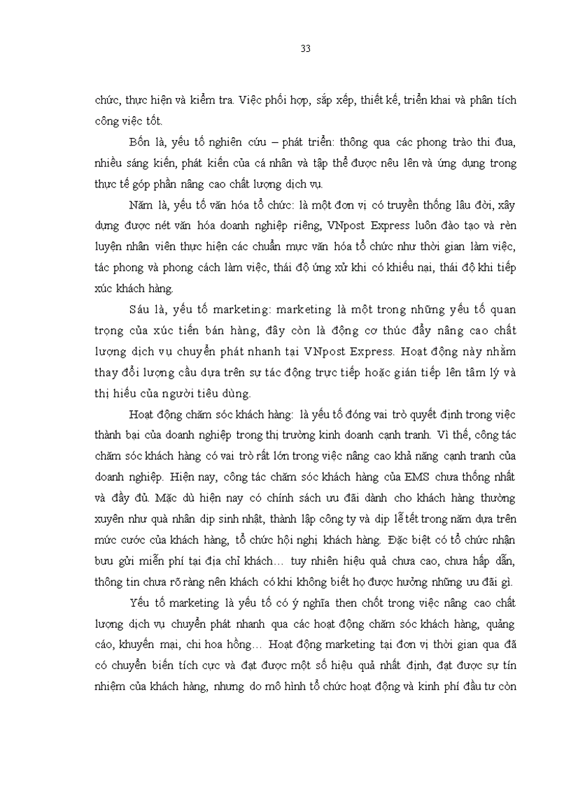 image for page Nâng cao chất lượng dịch vụ chuyển phát nhanh của Công ty CP Chuyển phát nhanh Bưu điện 4