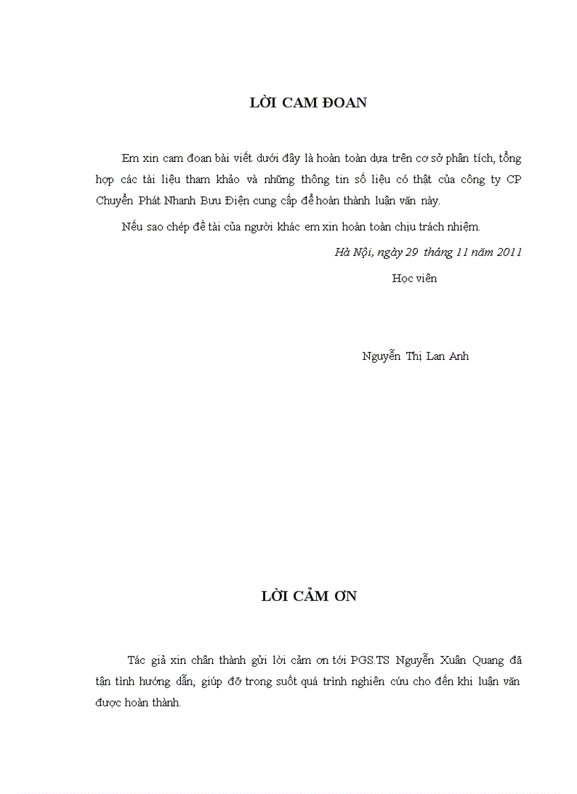 image for page Nâng cao chất lượng dịch vụ chuyển phát nhanh của Công ty CP Chuyển phát nhanh Bưu điện 5