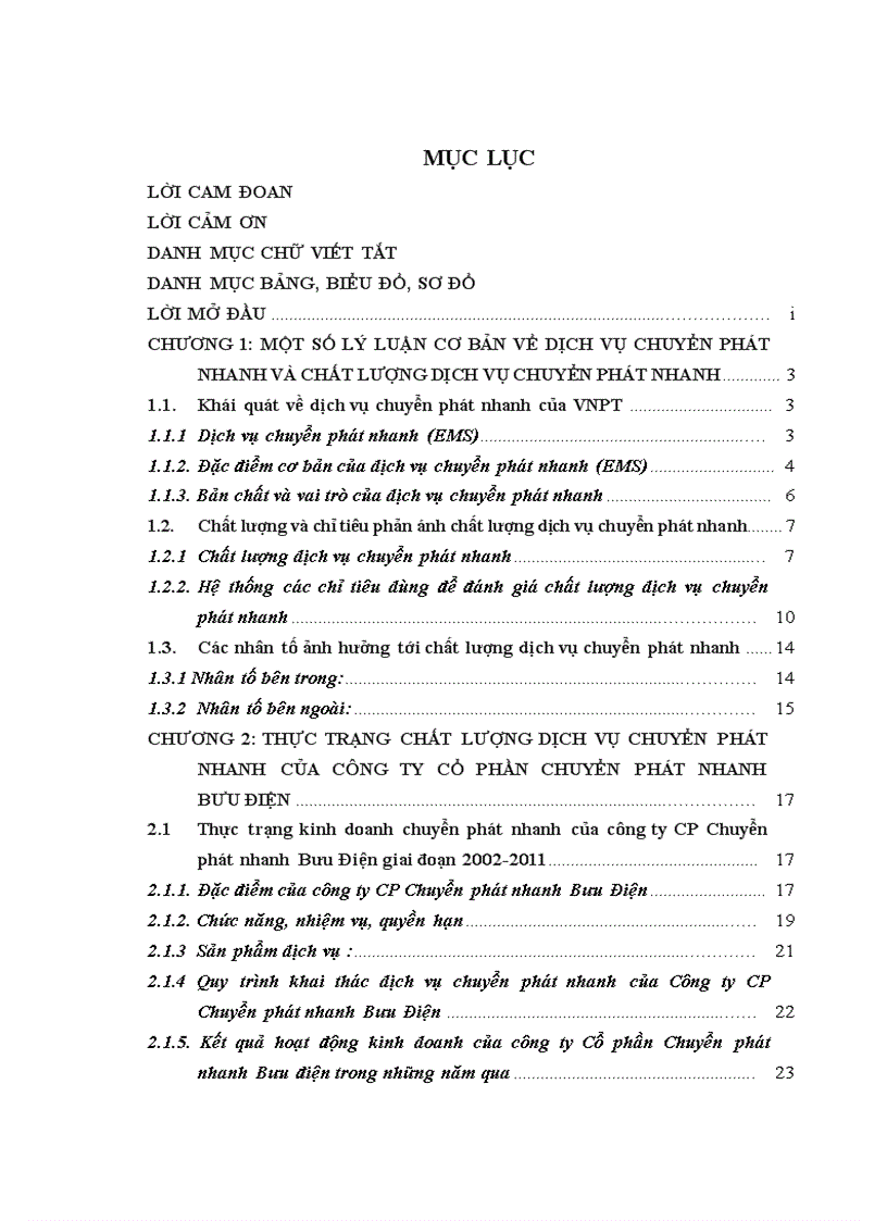 image for page Nâng cao chất lượng dịch vụ chuyển phát nhanh của Công ty CP Chuyển phát nhanh Bưu điện 5