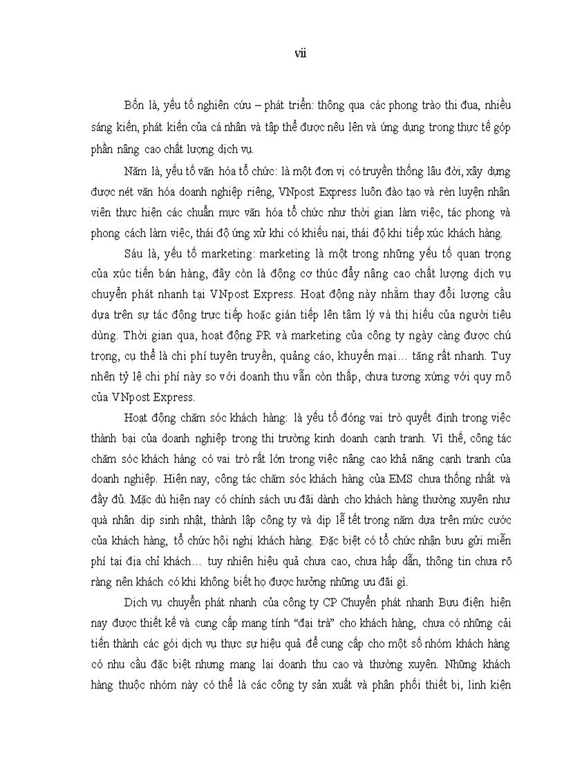 image for page Nâng cao chất lượng dịch vụ chuyển phát nhanh của Công ty CP Chuyển phát nhanh Bưu điện 5