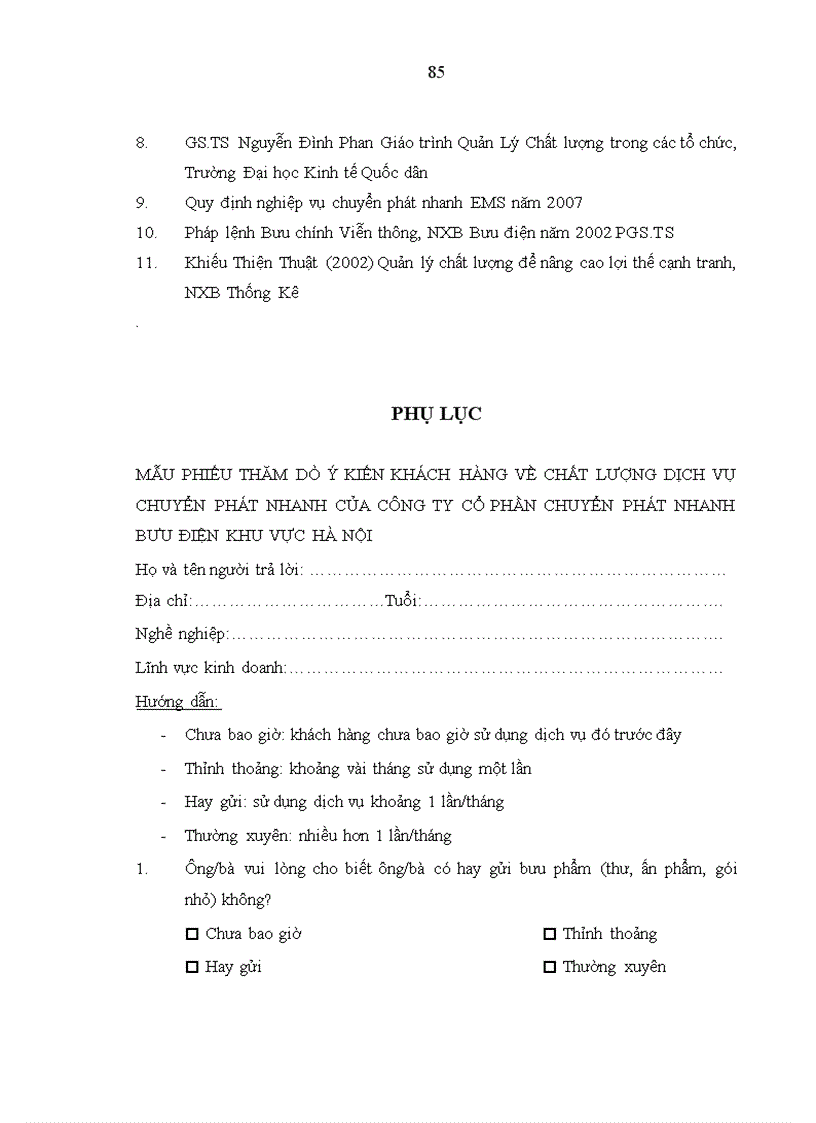 image for page Nâng cao chất lượng dịch vụ chuyển phát nhanh của Công ty CP Chuyển phát nhanh Bưu điện 5