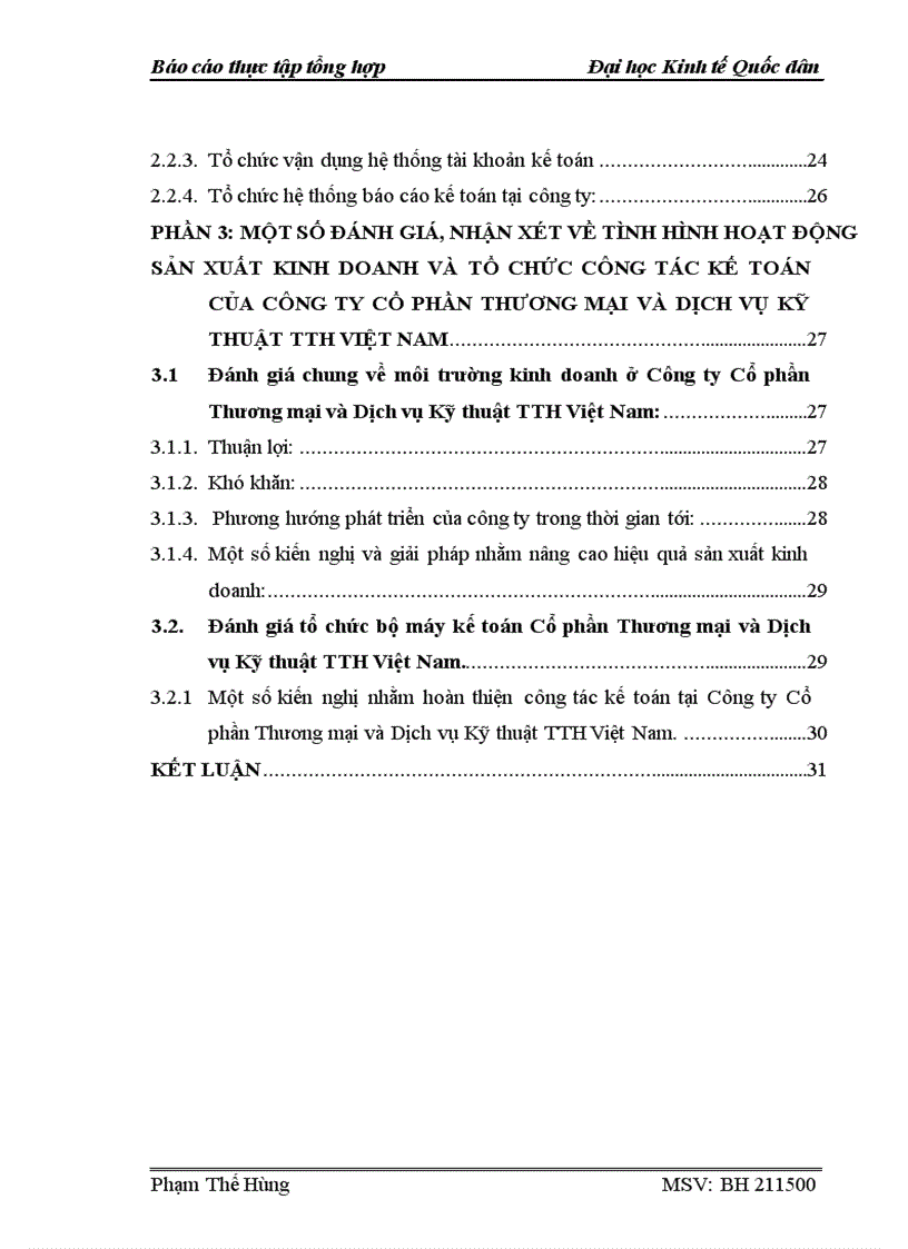 image for page Tổ chức bộ máy kế toán và hệ thống kế toán tại công ty cổ phần thương mại và dịch vụ kỹ thuật tth việt nam