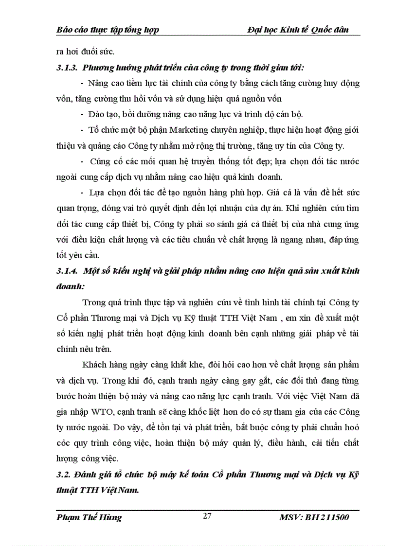 image for page Tổ chức bộ máy kế toán và hệ thống kế toán tại công ty cổ phần thương mại và dịch vụ kỹ thuật tth việt nam