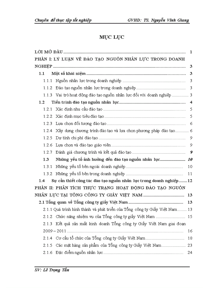 image for page Phân tích thực trạng hoạt động đào tạo nguồn nhân lực tại tổng công ty giấy việt nam