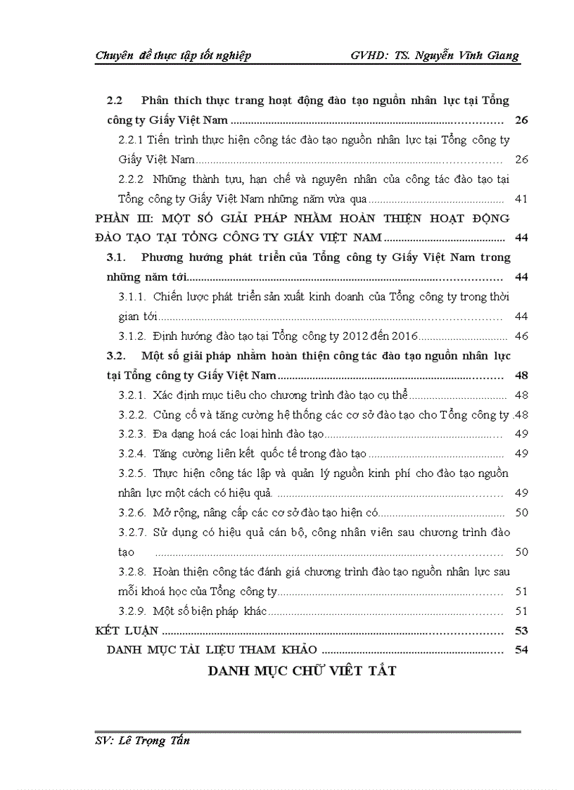 image for page Phân tích thực trạng hoạt động đào tạo nguồn nhân lực tại tổng công ty giấy việt nam