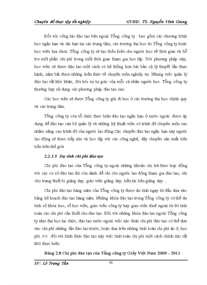 image for page Phân tích thực trạng hoạt động đào tạo nguồn nhân lực tại tổng công ty giấy việt nam