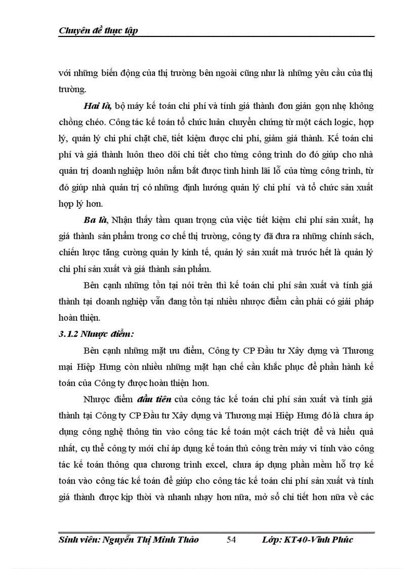 image for page Kế toán chi phí sản xuất và tính giá thành sản phẩm tại công ty cp đầu tư xây dựng và thương mại hiệp hưng