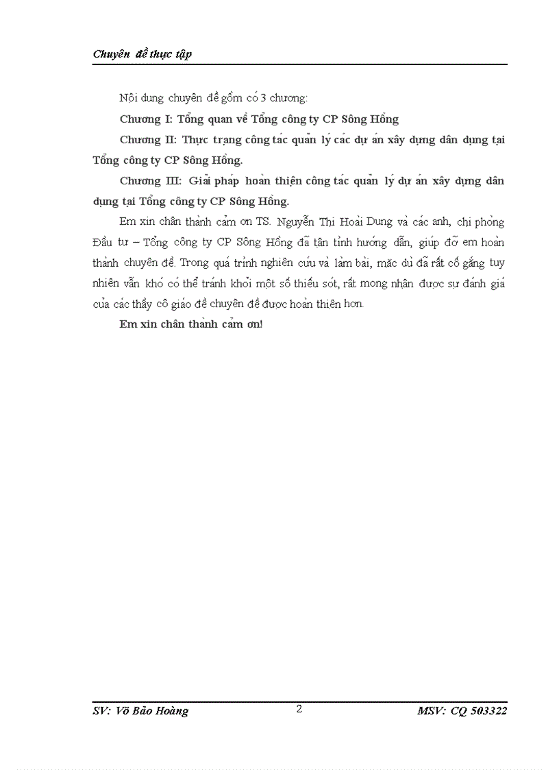 image for page Thực trạng công tác quản lý dự án xây dựng dân dụng tại tổng công ty cp sông hồng 1