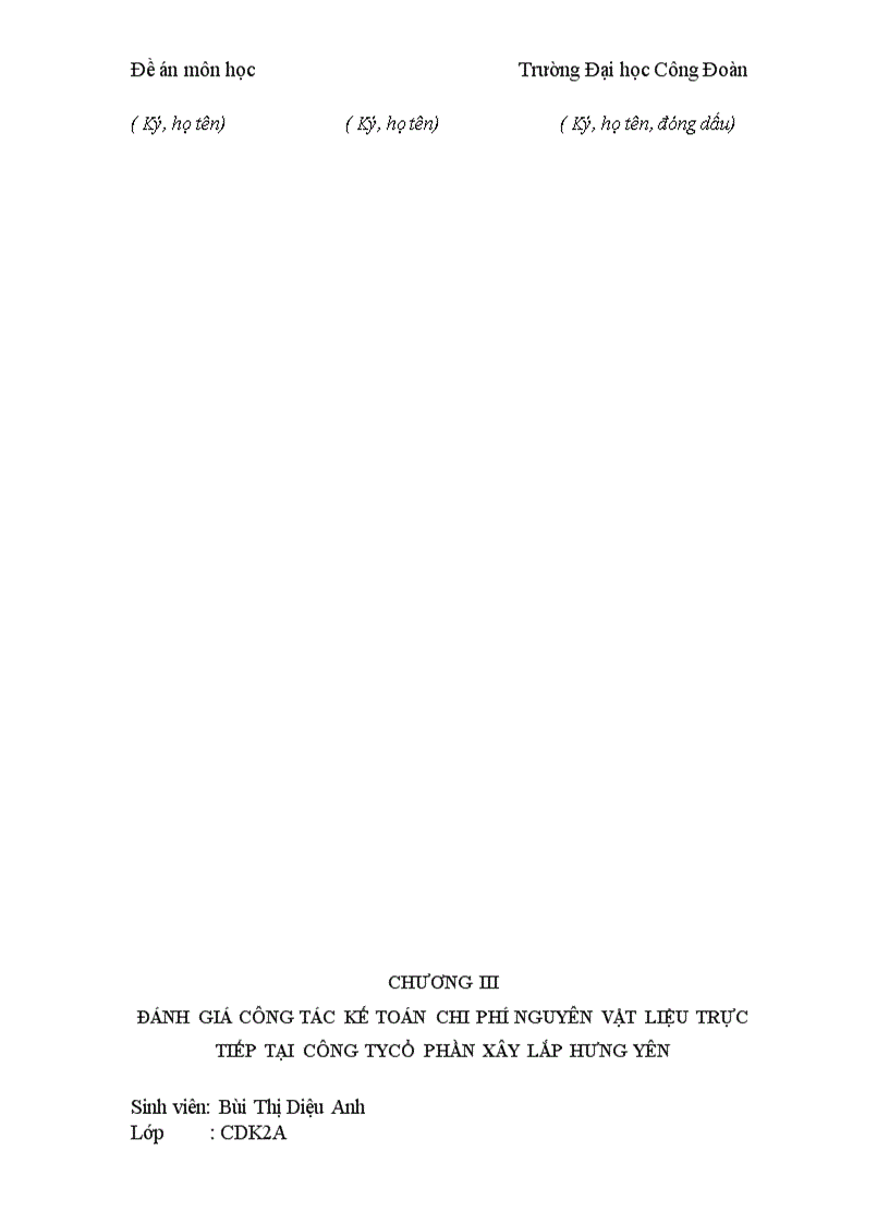 image for page Kế toán chi phí nguyên vật liệu trực tiếp tại Công ty Cổ phần Xây Lắp Hưng Yên 1