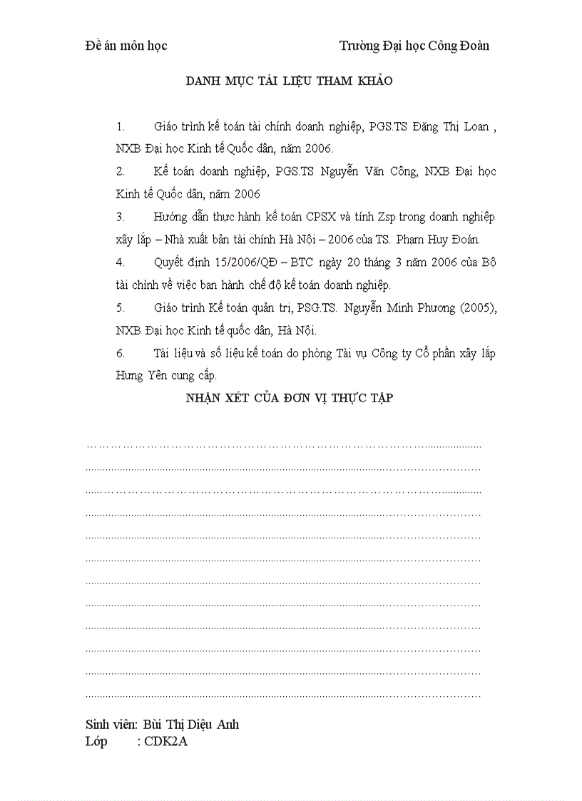 image for page Kế toán chi phí nguyên vật liệu trực tiếp tại Công ty Cổ phần Xây Lắp Hưng Yên 1