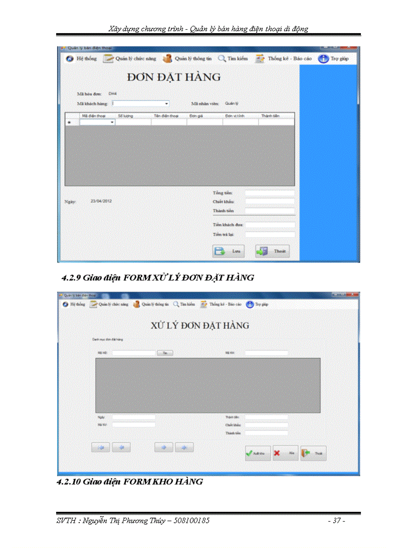 image for page Xây dựng chương trình Quản lý bán hàng điện thoại di động