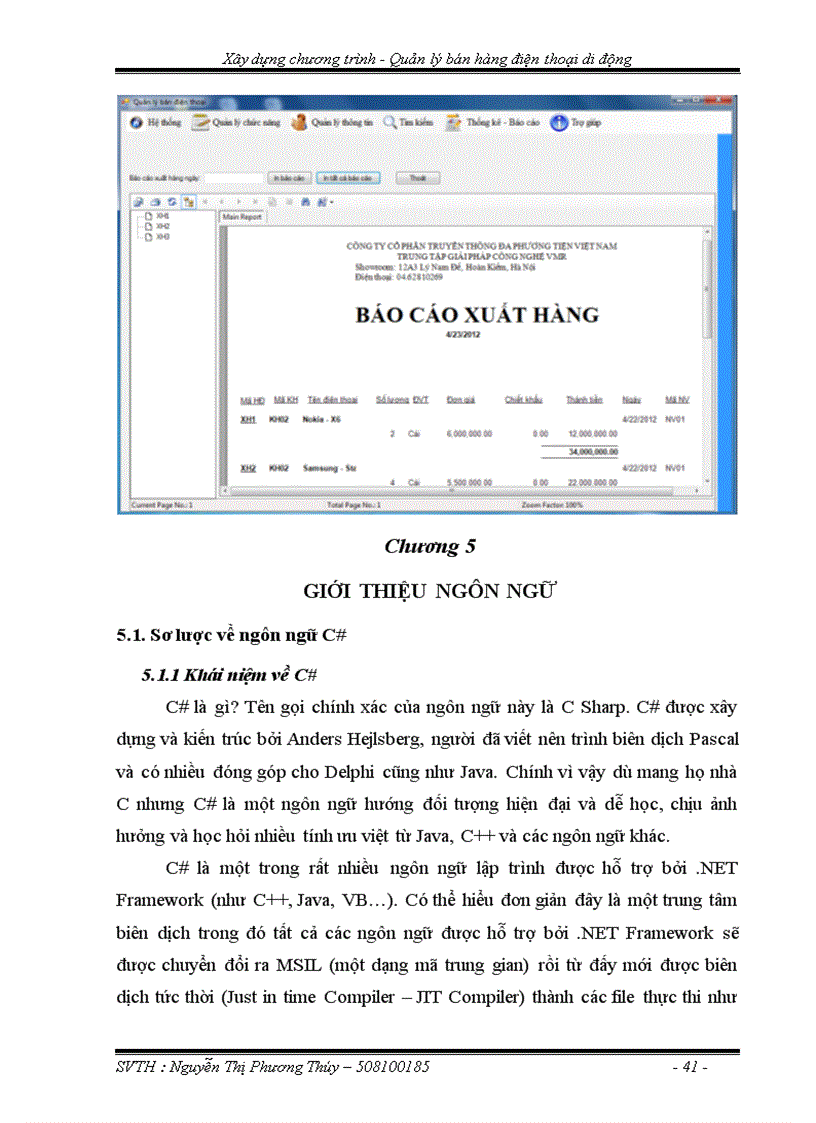 image for page Xây dựng chương trình Quản lý bán hàng điện thoại di động