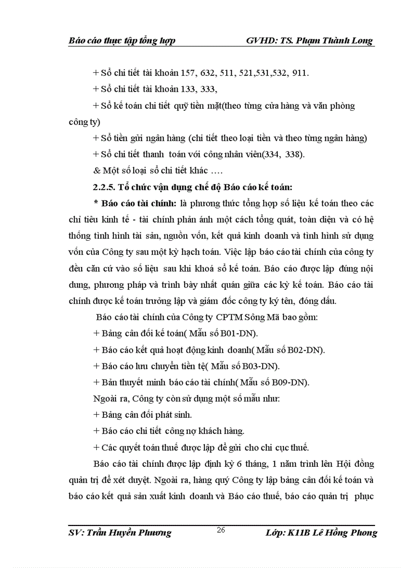 image for page Tổ chức bộ máy kế toán và hệ thống kế toán tại công ty cptm sông mã