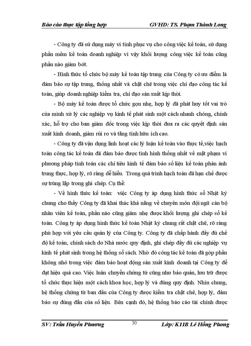 image for page Tổ chức bộ máy kế toán và hệ thống kế toán tại công ty cptm sông mã