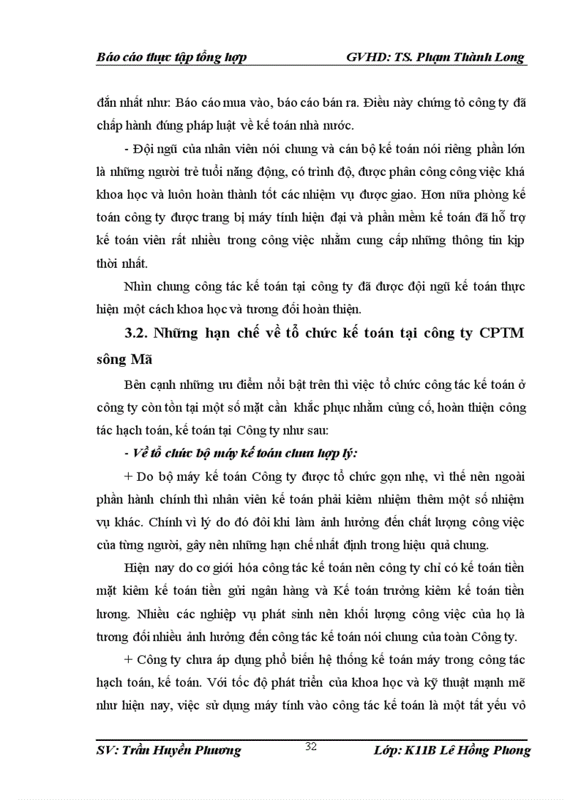 image for page Tổ chức bộ máy kế toán và hệ thống kế toán tại công ty cptm sông mã