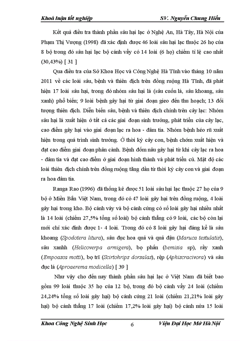 image for page Điều tra nghiên cứu sự đa dạng về thành phần loài côn trùng và đặc điểm sinh học sinh thái của sâu xám Agrotis ypsilon Trên cây lạc tại vùng ngoại thành Hà Nội vụ Xuân Hè 2012 1