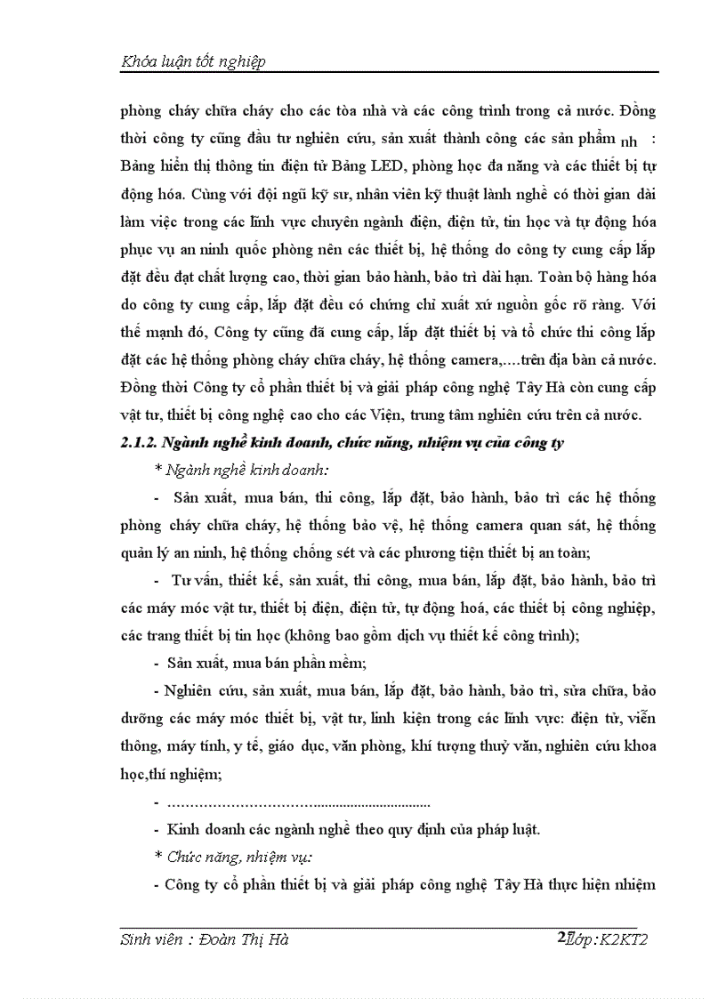 image for page KẾ TOÁN BÁN HÀNG VÀ XÁC ĐỊNH KẾT QUẢ BÁN HÀNG tại Công ty CỔ PHẦN THIẾT BỊ VÀ GIẢI PHÁP CễNG NGHỆ TÂY HÀ
