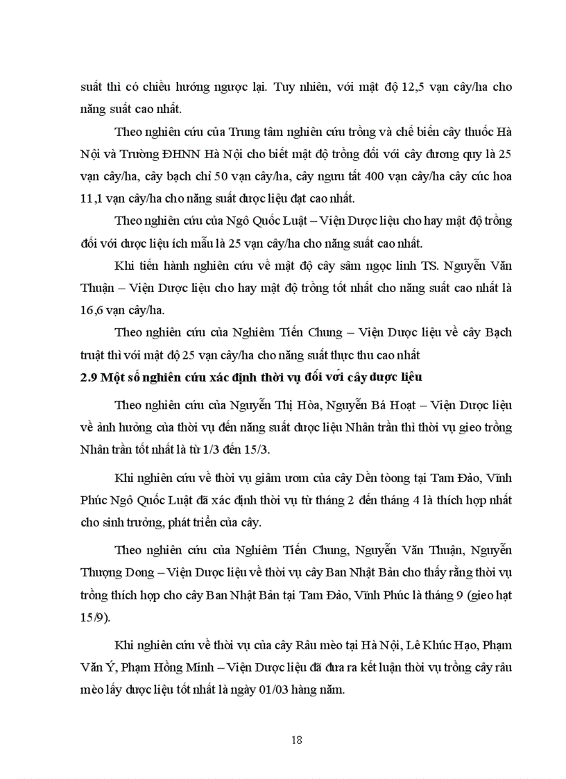 image for page Nghiên cứu ảnh hưởng của mật độ và thời vụ đến sinh trưởng phát triển năng suất và hàm lượng hoạt chất Phyllanthin của hai loài Diệp hạ châu thuộc chi Phyllanthus trong điều kiện vụ xuân tại Gia Lâm Hà Nội