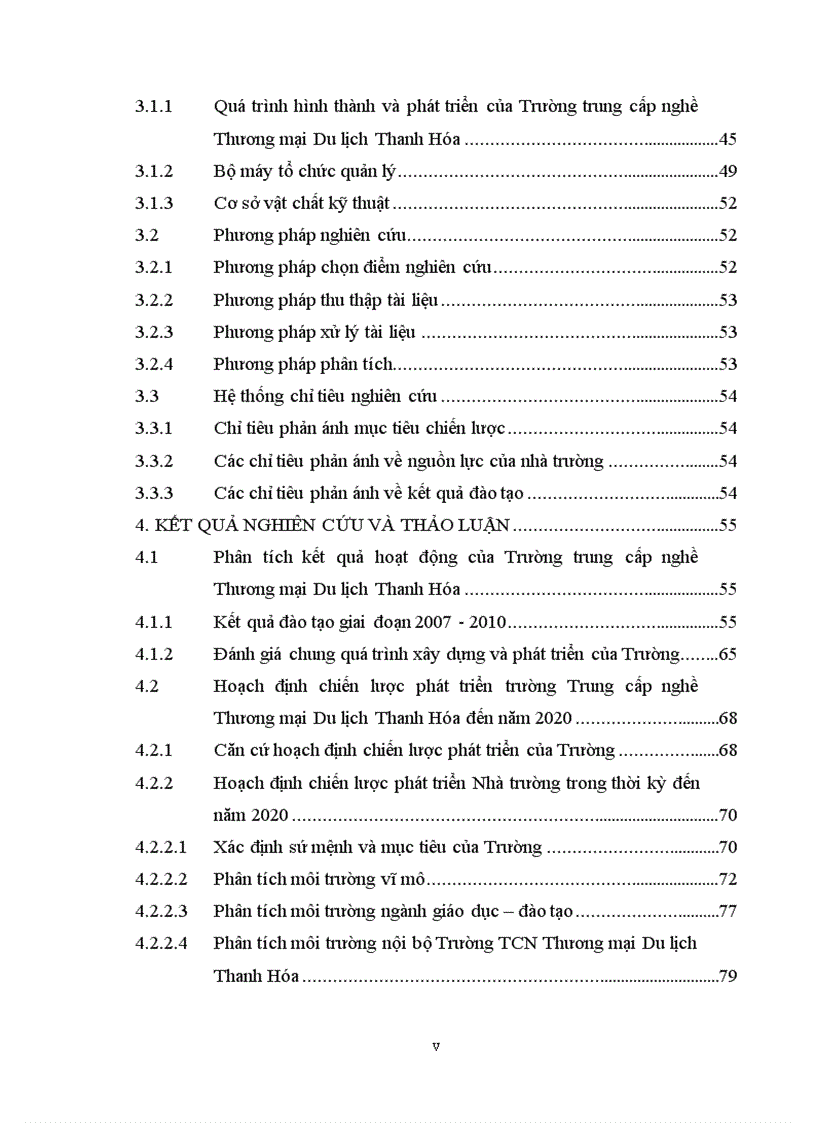 image for page Hoạch định chiến lược phát triển tại trường trung cấp nghề thương mại du lịch thanh hóa đến năm 2020