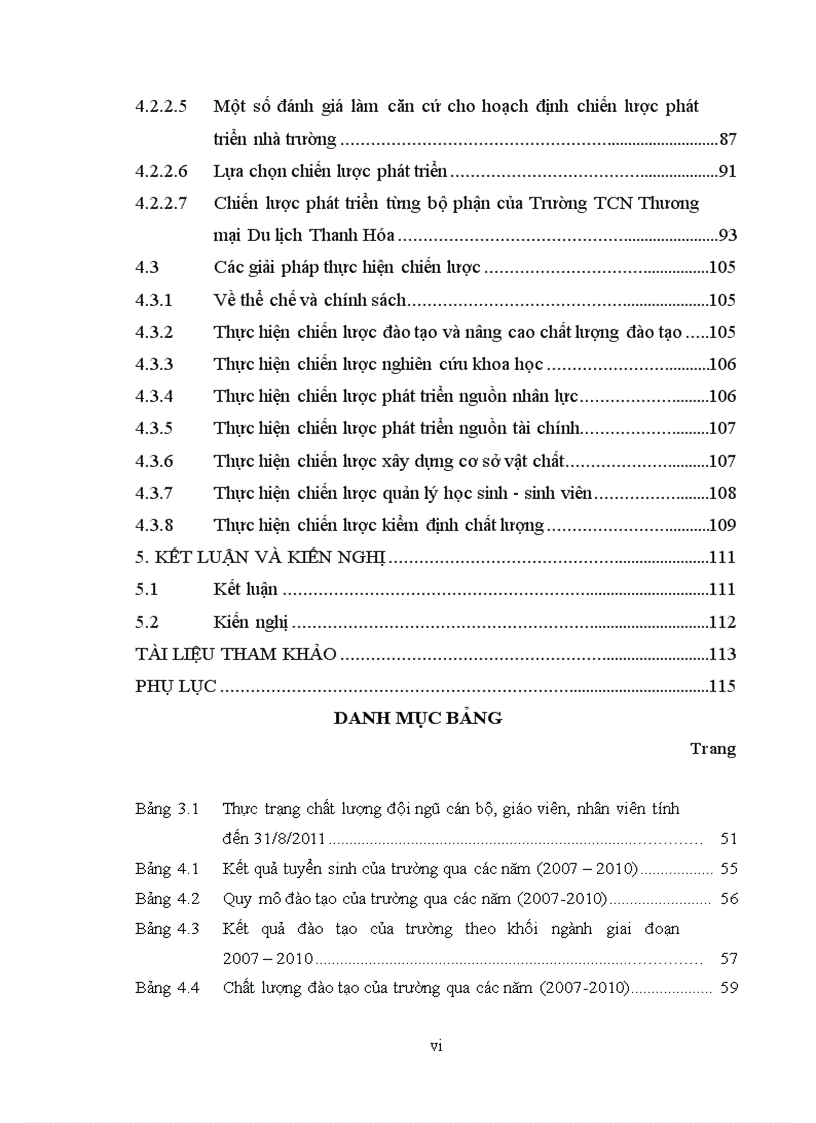 image for page Hoạch định chiến lược phát triển tại trường trung cấp nghề thương mại du lịch thanh hóa đến năm 2020