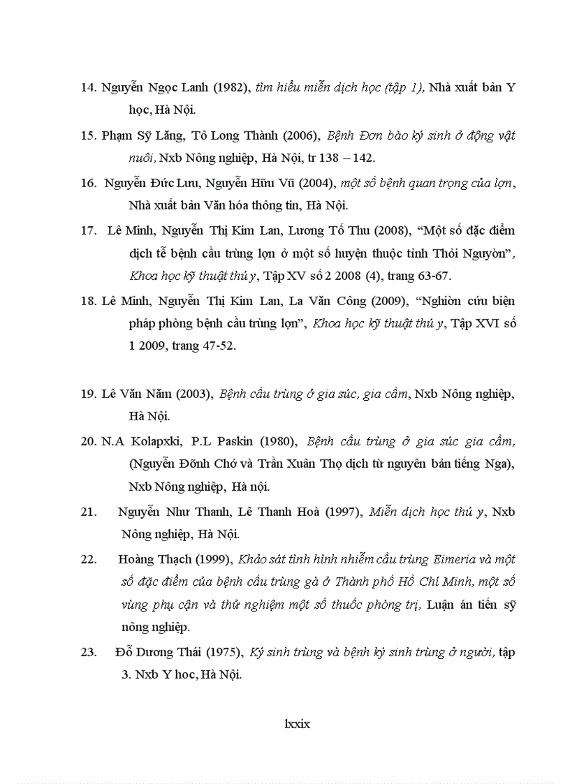 image for page Tình hình nhiễm bệnh cầu trùng trên đàn lợn nuôi tại huyện thanh ba tỉnh phú thọ và biện pháp phòng trị