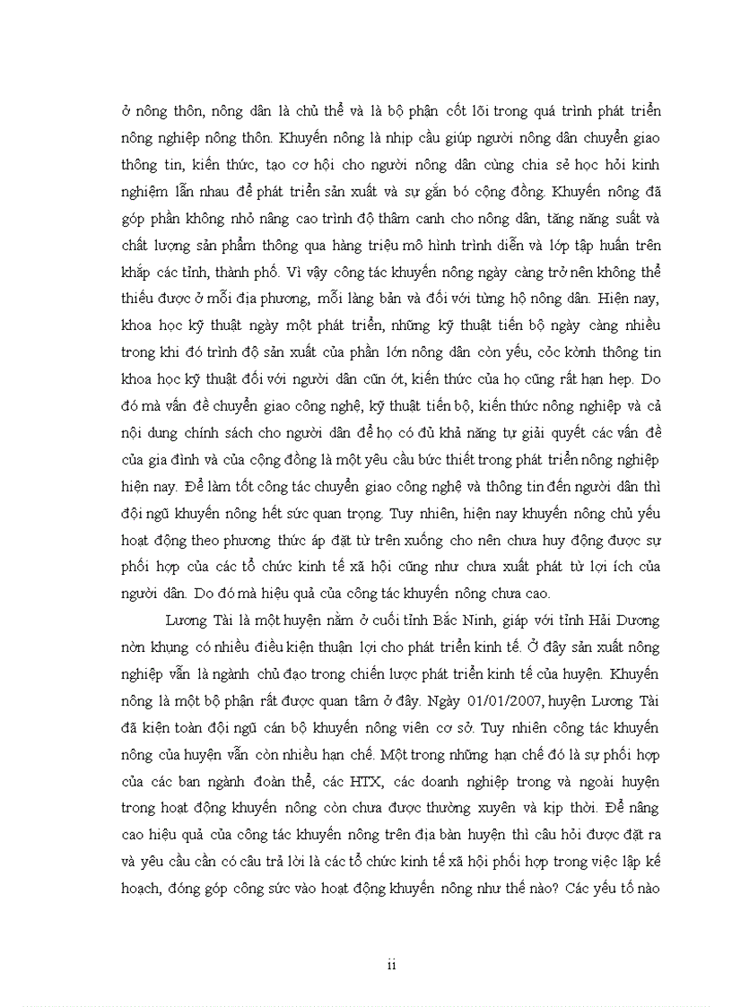 image for page Nghiên cứu sự phối hợp của các tổ chức kinh tế xã hội trong hoạt động khuyến nông huyện lương tài tỉnh bắc ninh