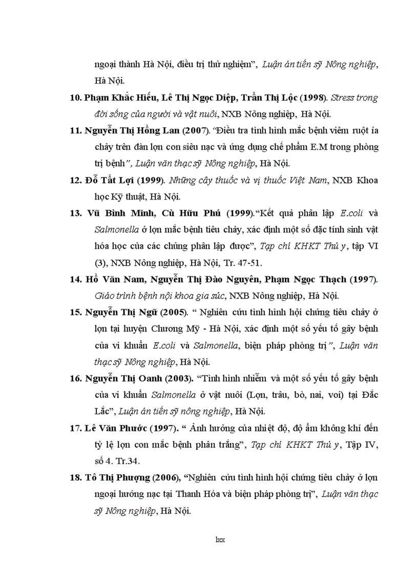 image for page Nghiên cứu thực trạng và ứng dụng chế phẩm tỏi trong phòng trị bệnh lợn con phân trắng từ sơ sinh đến 21 ngày tuổi nuôi tại trại lưu huy kiến đông tảo khoái châu hưng yên