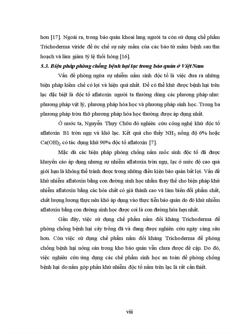image for page Nghiên cứu sử dụng chế phẩm nấm đối kháng Trichoderma phòng chống bệnh hại chính do nấm gây ra trên nguyên liệu lạc trong kho bảo quản tại tỉnh Bắc Giang