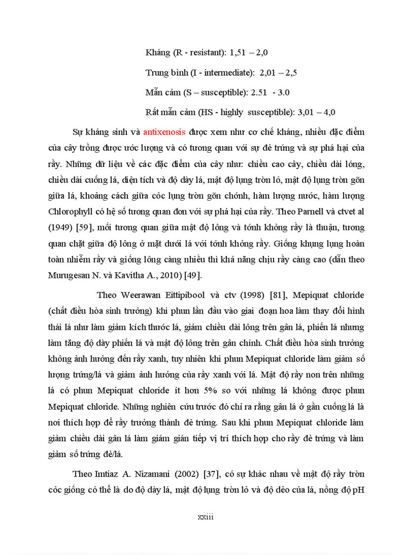 image for page Tìm hiểu mối quan hệ giữa một số đặc điểm hình thái và khả năng kháng rầy xanh hai chấm amrassca devastans của một số giống bông