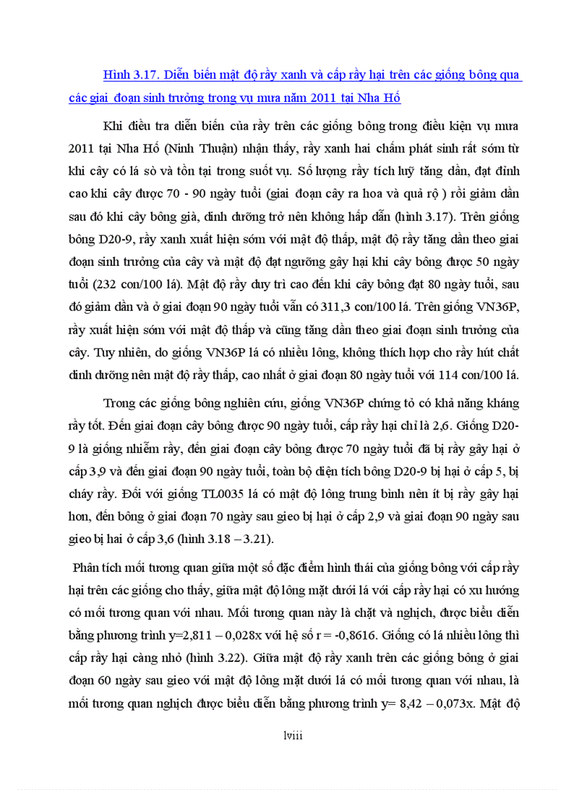 image for page Tìm hiểu mối quan hệ giữa một số đặc điểm hình thái và khả năng kháng rầy xanh hai chấm amrassca devastans của một số giống bông