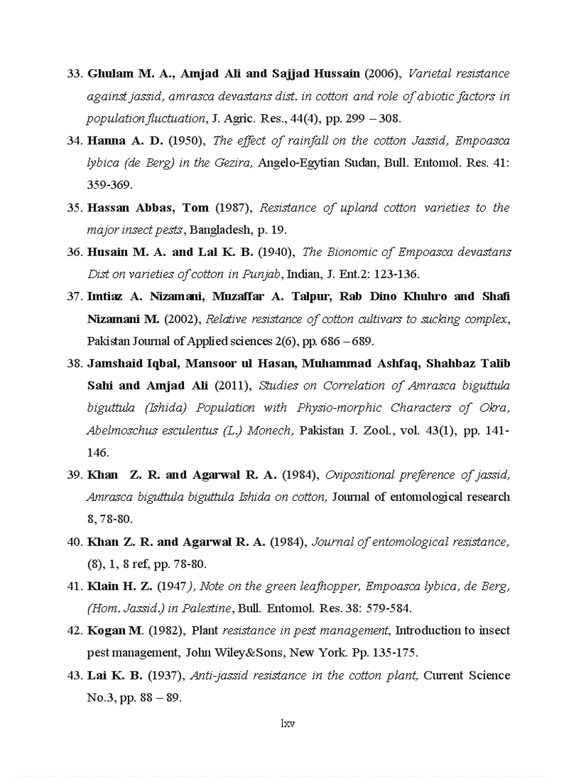 image for page Tìm hiểu mối quan hệ giữa một số đặc điểm hình thái và khả năng kháng rầy xanh hai chấm amrassca devastans của một số giống bông