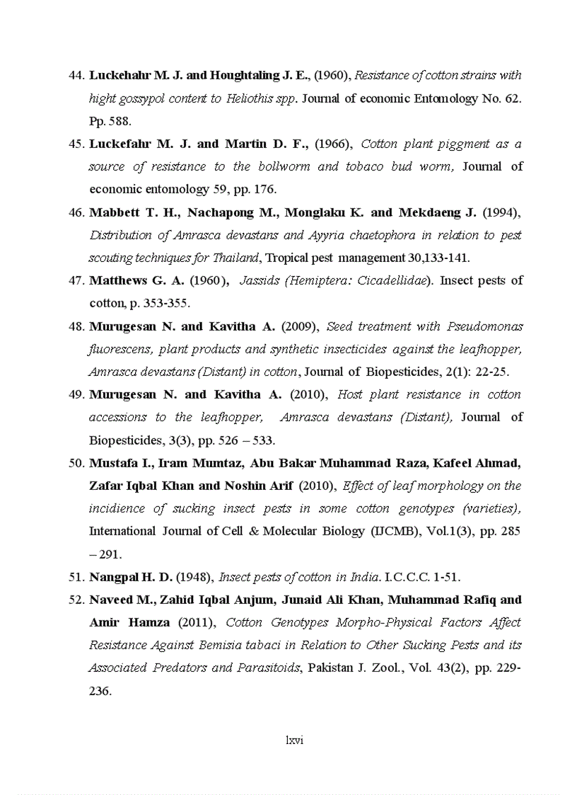 image for page Tìm hiểu mối quan hệ giữa một số đặc điểm hình thái và khả năng kháng rầy xanh hai chấm amrassca devastans của một số giống bông