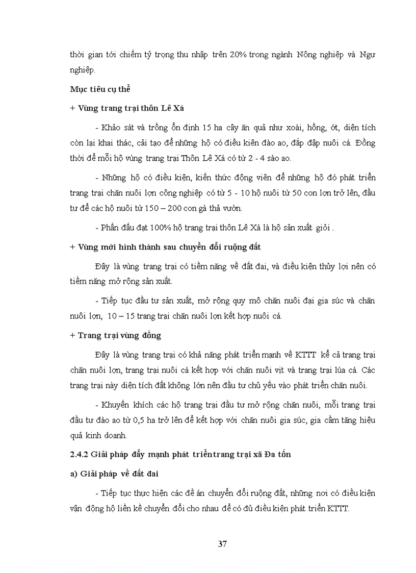 image for page Thực trạng và giải pháp phát triển kinh tế trang trại ở xã đa tốn huyện gia lâm thành phố hà nội