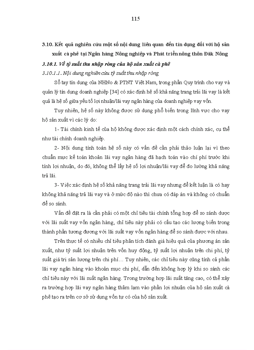 image for page Nghiên cứu tín dụng của Ngân hàng Nông nghiệp và Phát triển nông thôn tỉnh Đăk Nông đối với hộ sản xuất cà phê