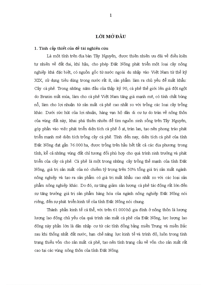 image for page Nghiên cứu tín dụng của Ngân hàng Nông nghiệp và Phát triển nông thôn tỉnh Đăk Nông đối với hộ sản xuất cà phê 1