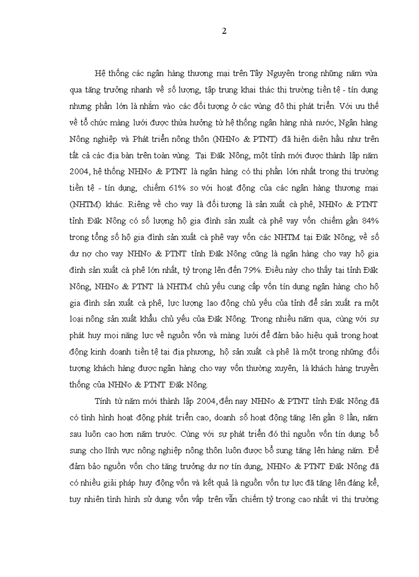 image for page Nghiên cứu tín dụng của Ngân hàng Nông nghiệp và Phát triển nông thôn tỉnh Đăk Nông đối với hộ sản xuất cà phê 1