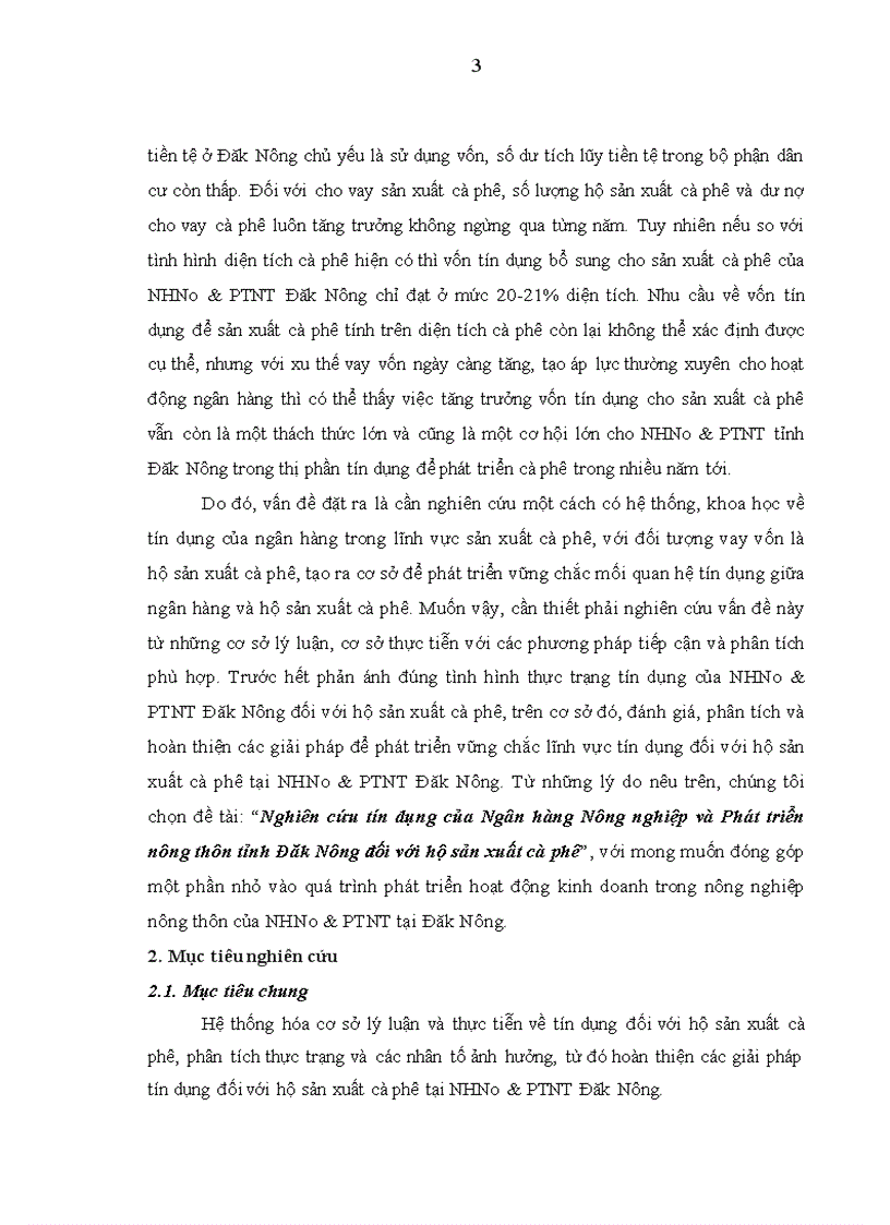 image for page Nghiên cứu tín dụng của Ngân hàng Nông nghiệp và Phát triển nông thôn tỉnh Đăk Nông đối với hộ sản xuất cà phê 1