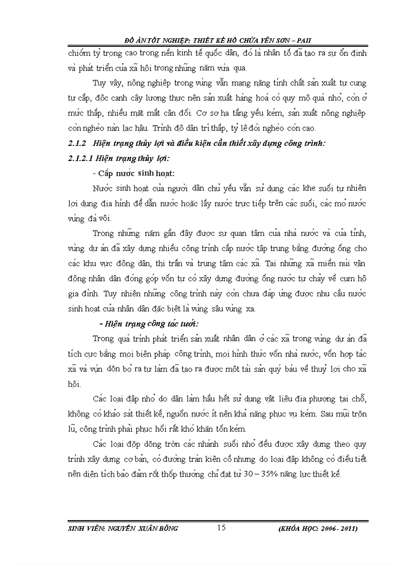 image for page Thiết kế hồ chứa Yên Sơn